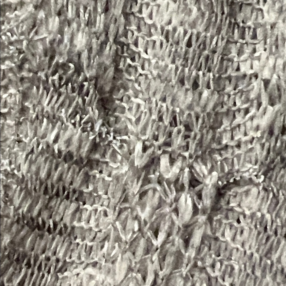 Chico's Taupe and Blue Embellished Open Cardigan with Cutout Pattern -Size 1 - Picture 12 of 12